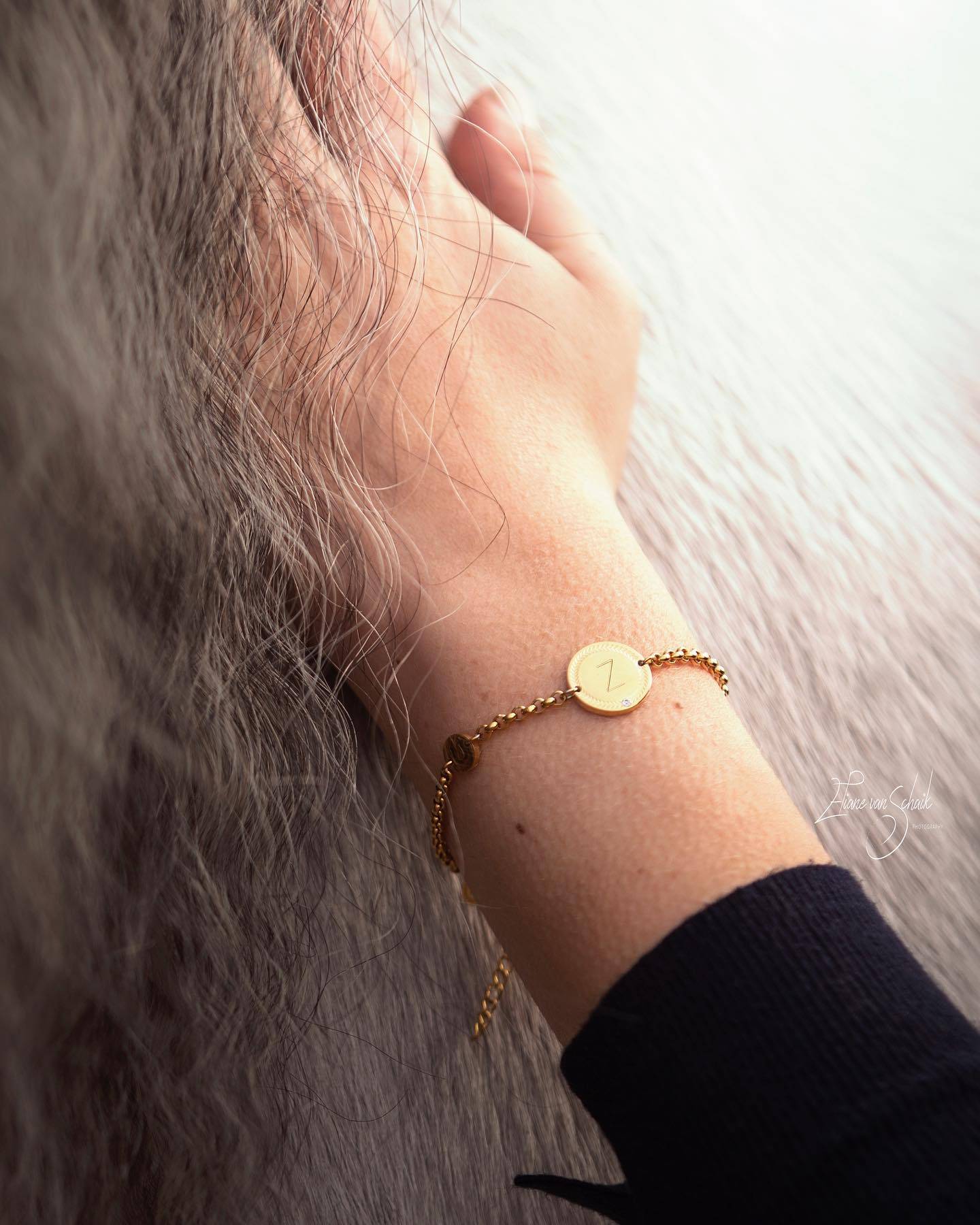 Bracelet with personalized medal - Ponytail &amp;amp; Co