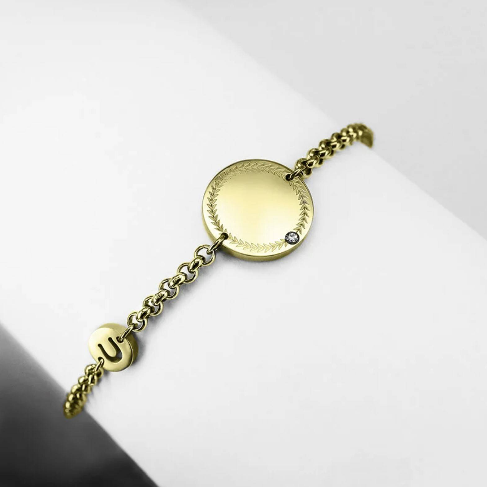 Bracelet with personalized medal - Ponytail &amp;amp; Co