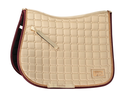 Champagne plum saddle pad - EQUITO