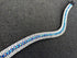 Frontal en cristaux - argent et bleu roi