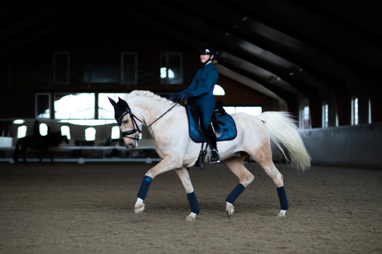 Tapis Glimmer Blue Meadow DRESSAGE - Equestrian Stockholm