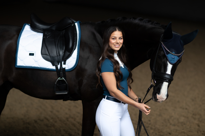 White Blue Meadow rug - Equestrian Stockholm