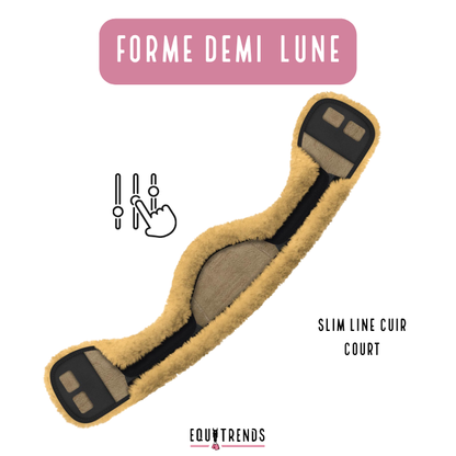 Fourreau de sangle court SLIM-LINE (cuir) PERSONNALISABLE - MATTES