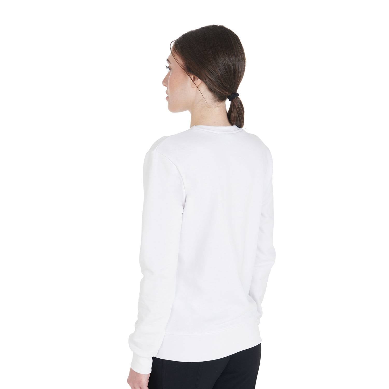 Round neck sweatshirt with logo - Equestro