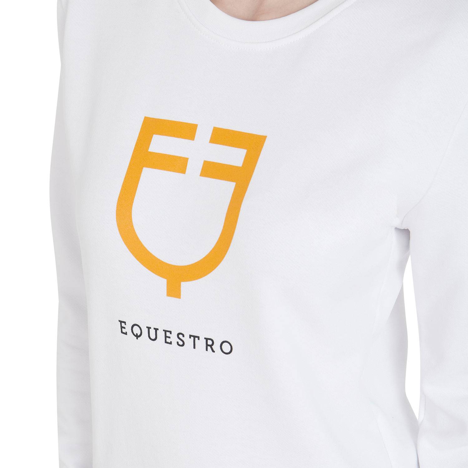 Round neck sweatshirt with logo - Equestro