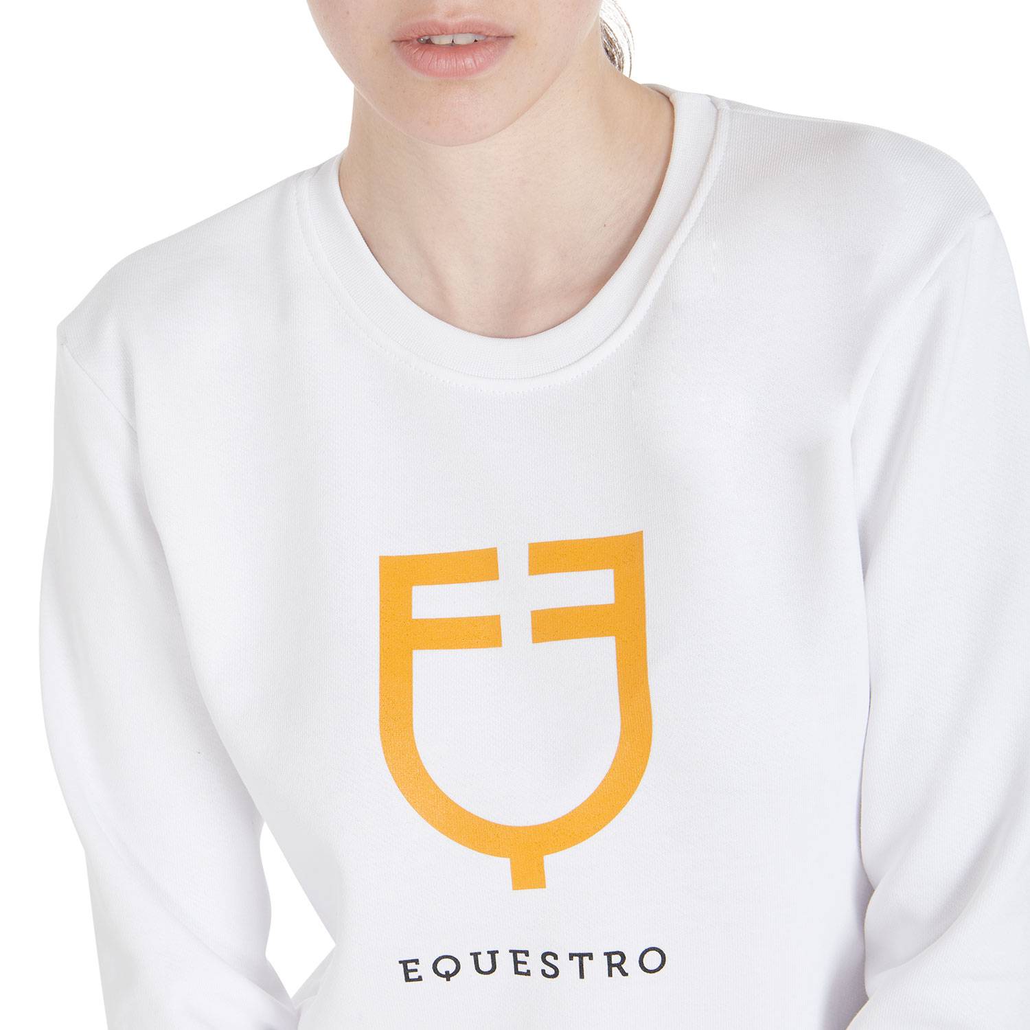 Round neck sweatshirt with logo - Equestro