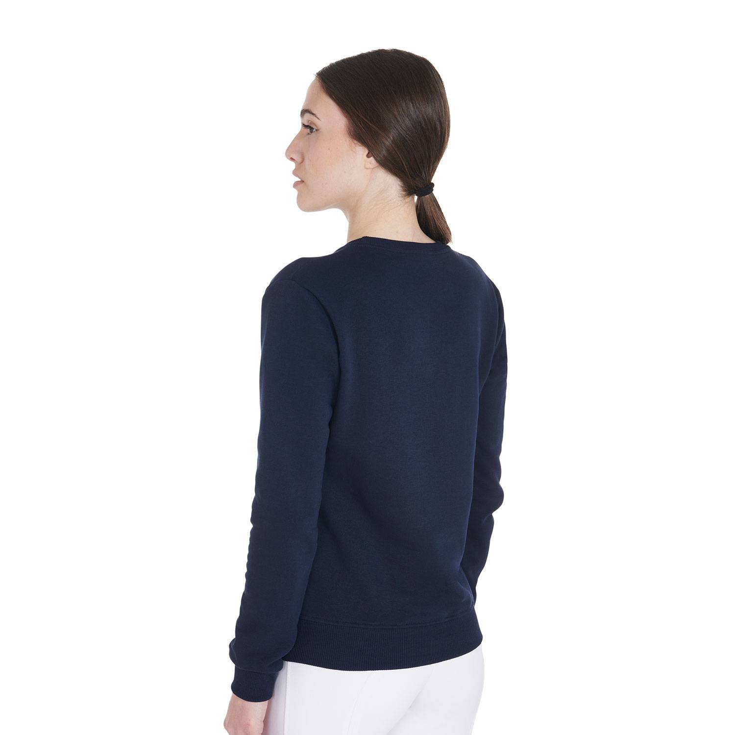 Round neck sweatshirt with logo - Equestro