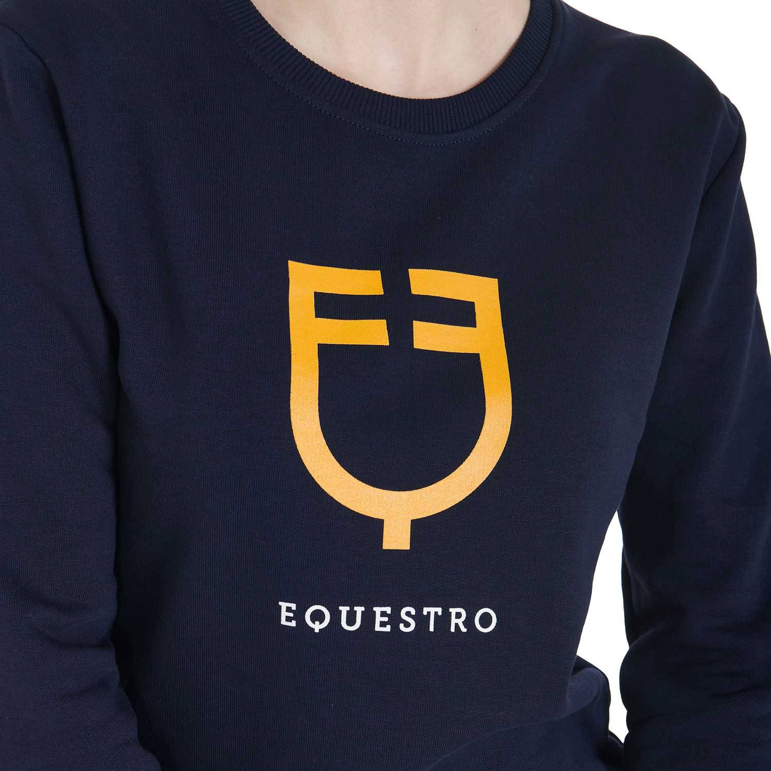 Round neck sweatshirt with logo - Equestro