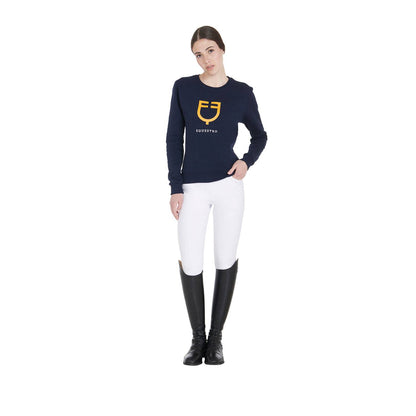 Round neck sweatshirt with logo - Equestro