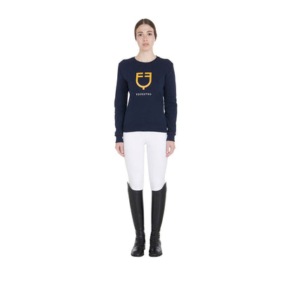 Round neck sweatshirt with logo - Equestro