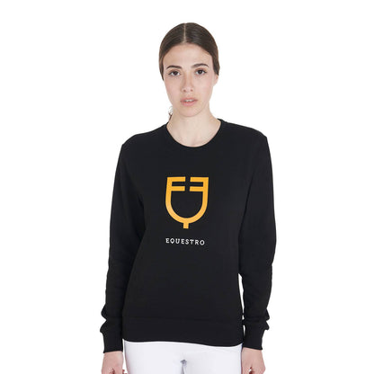 Round neck sweatshirt with logo - Equestro