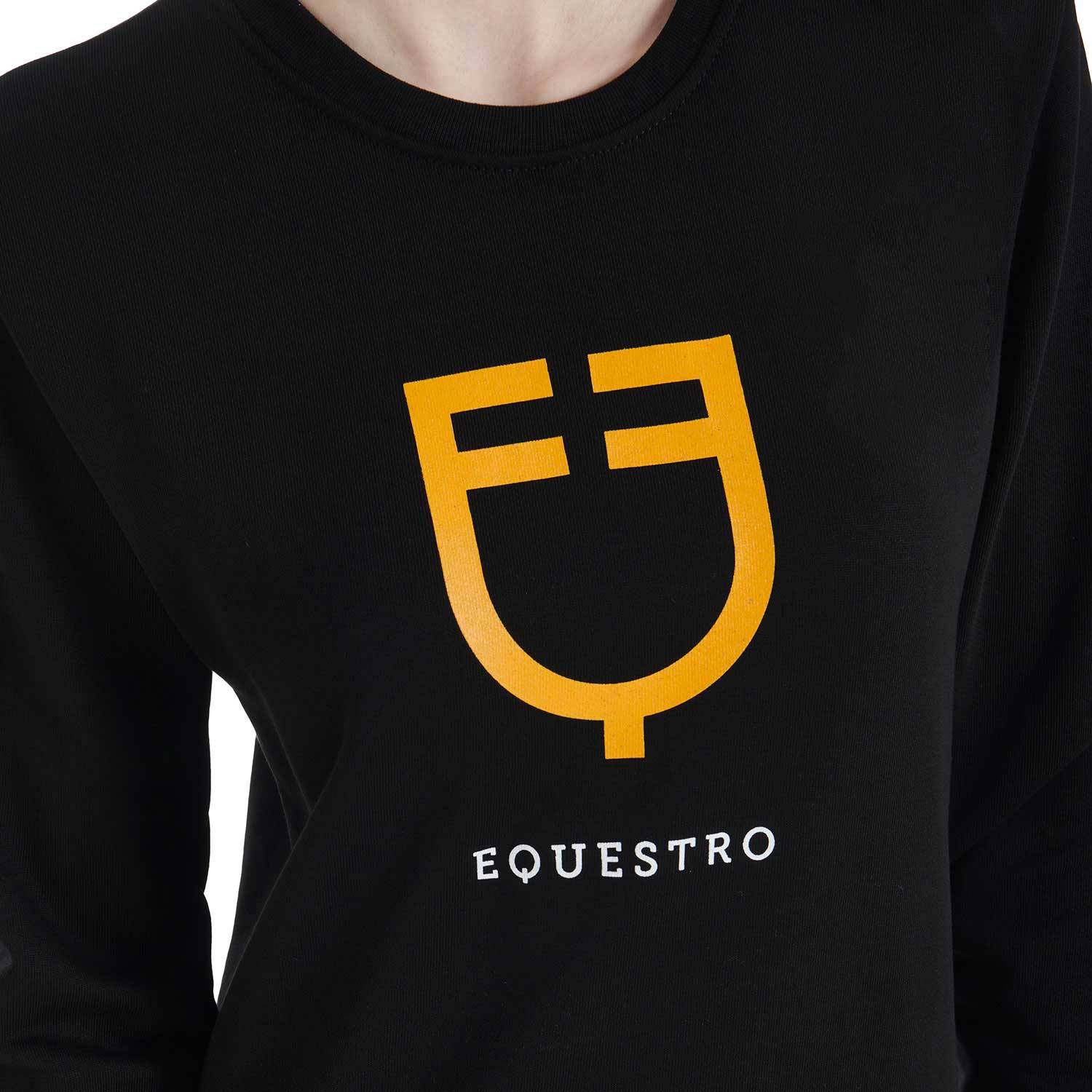 Round neck sweatshirt with logo - Equestro