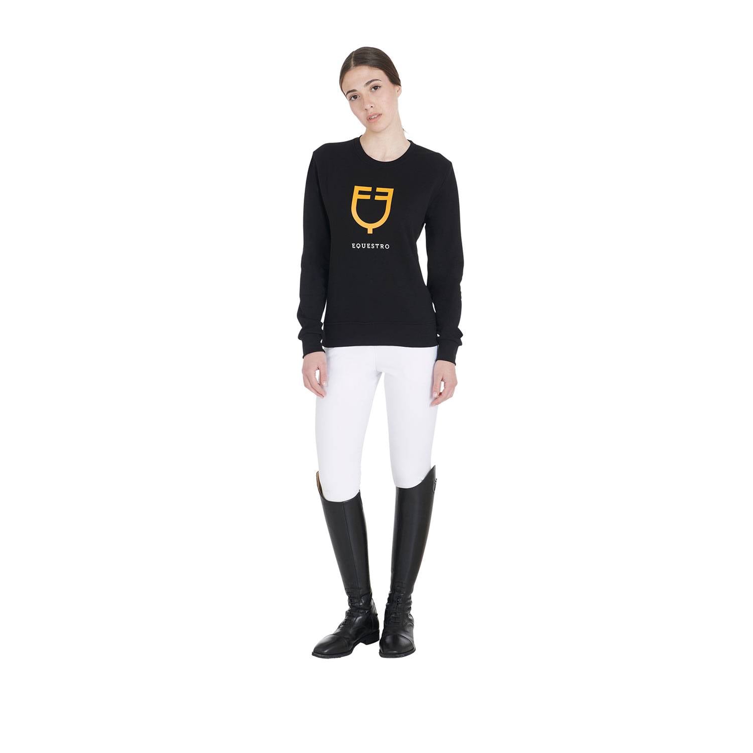 Round neck sweatshirt with logo - Equestro