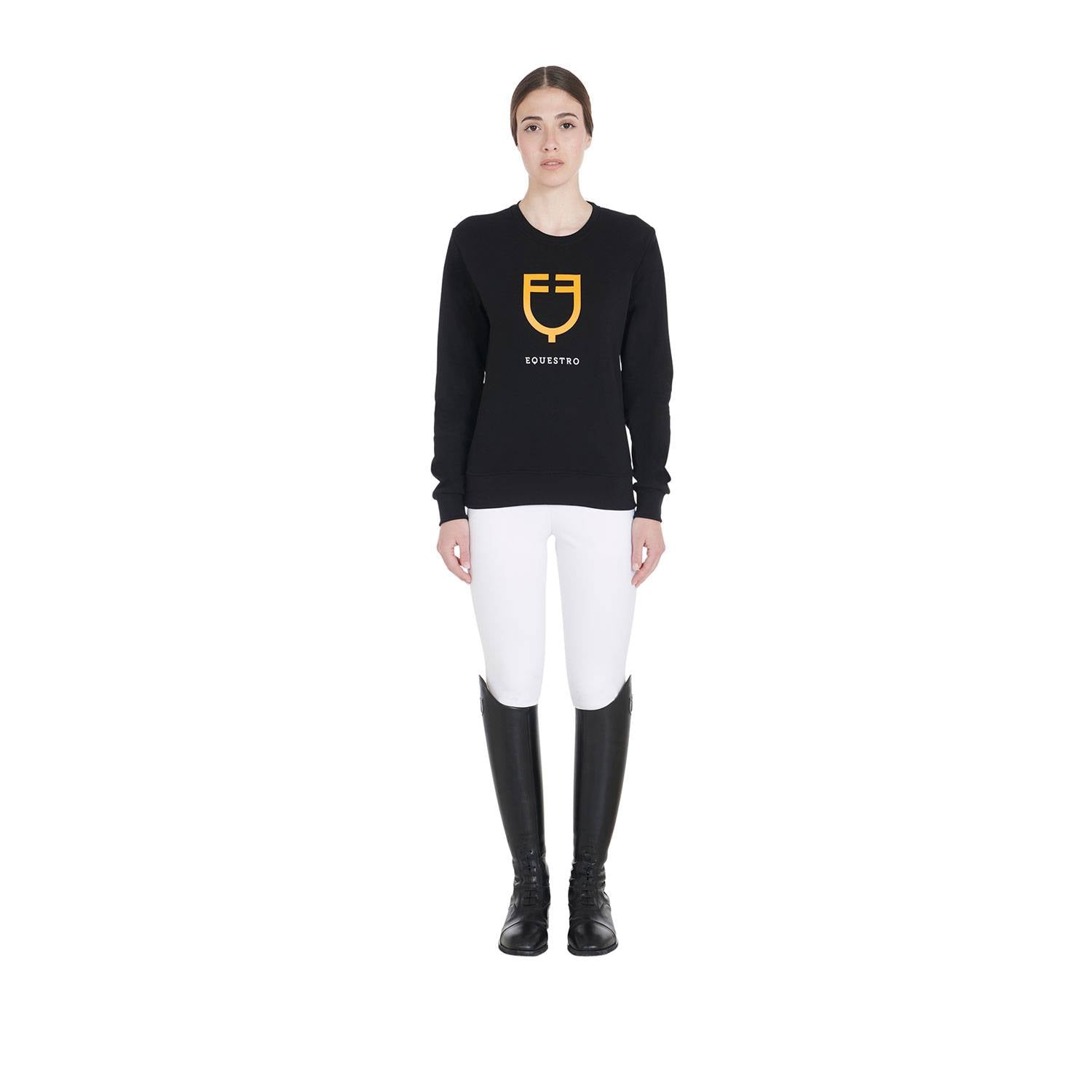 Round neck sweatshirt with logo - Equestro