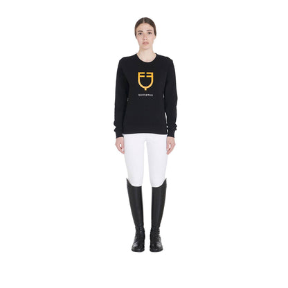 Round neck sweatshirt with logo - Equestro