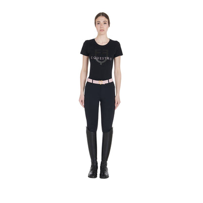 T-shirt ajusté avec logo à paillettes - Equestro