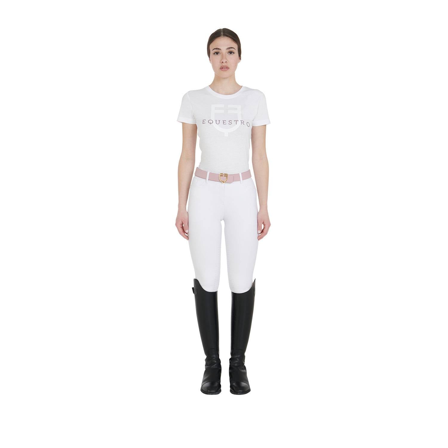 T-shirt ajusté avec logo à paillettes - Equestro