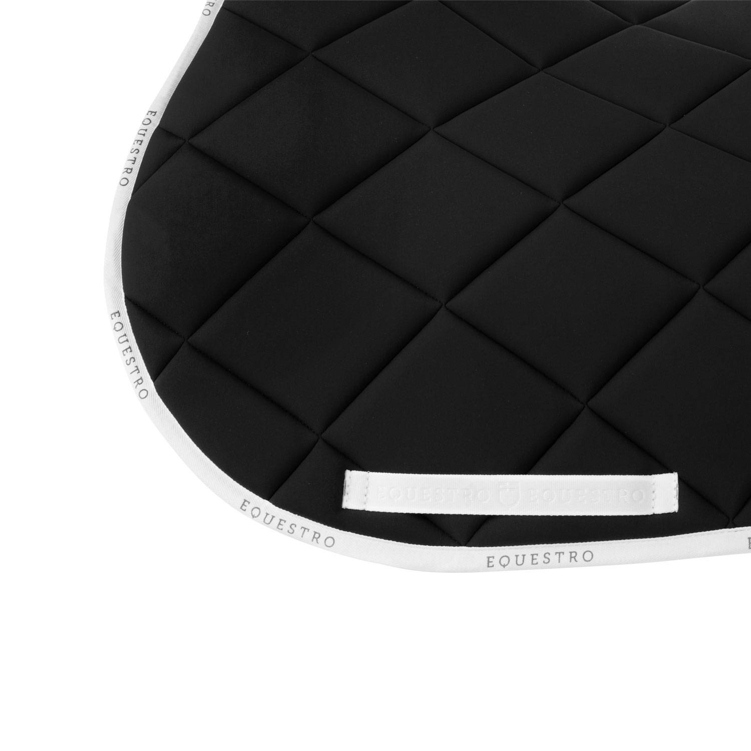 Technical saddle pad logo black/white - EQUESTRO
