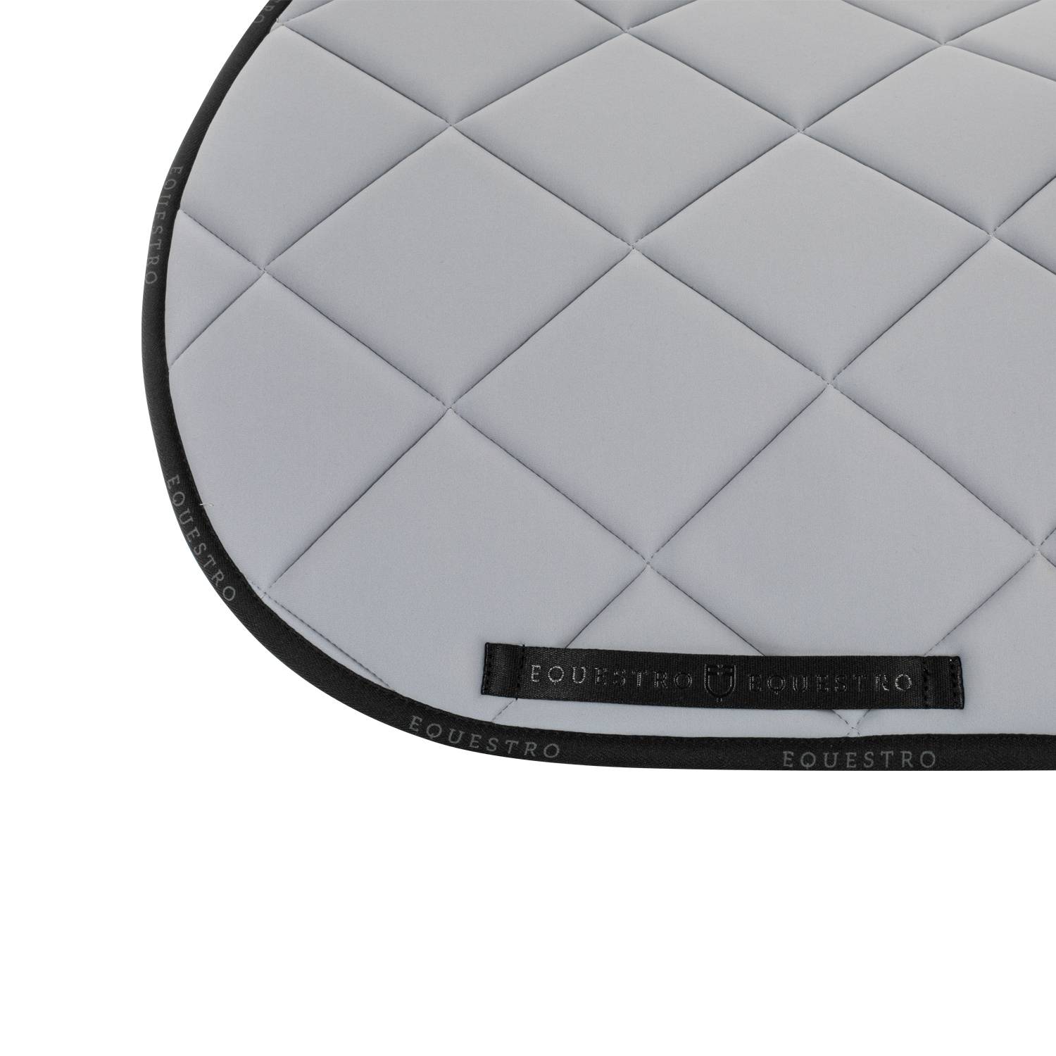 Technical gray/black logo saddle pad - EQUESTRO