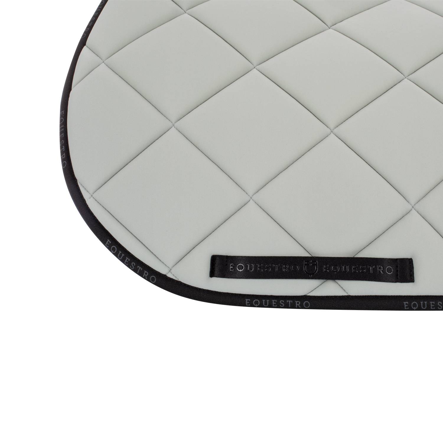 Technical saddle pad logo light gray/black - EQUESTRO