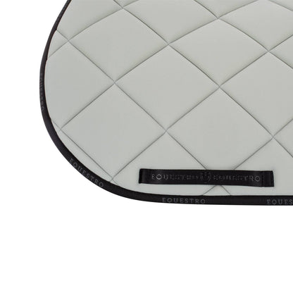 Technical saddle pad logo light gray/black - EQUESTRO