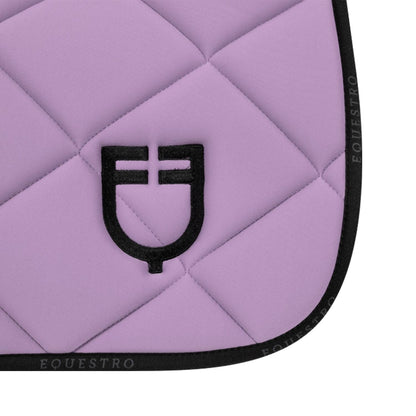 Tapis de selle technique logo lilas/noir- EQUESTRO