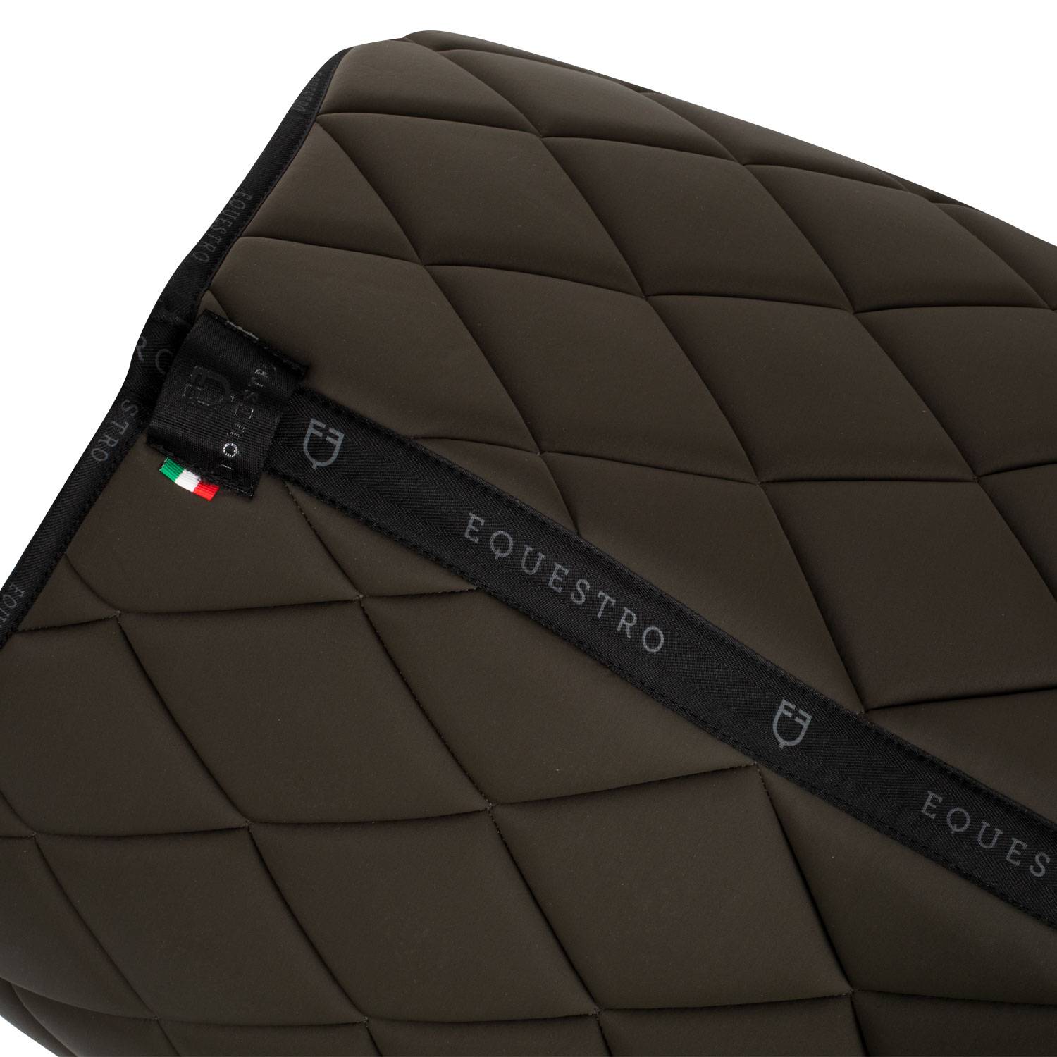 Technical saddle pad logo khaki/black - EQUESTRO