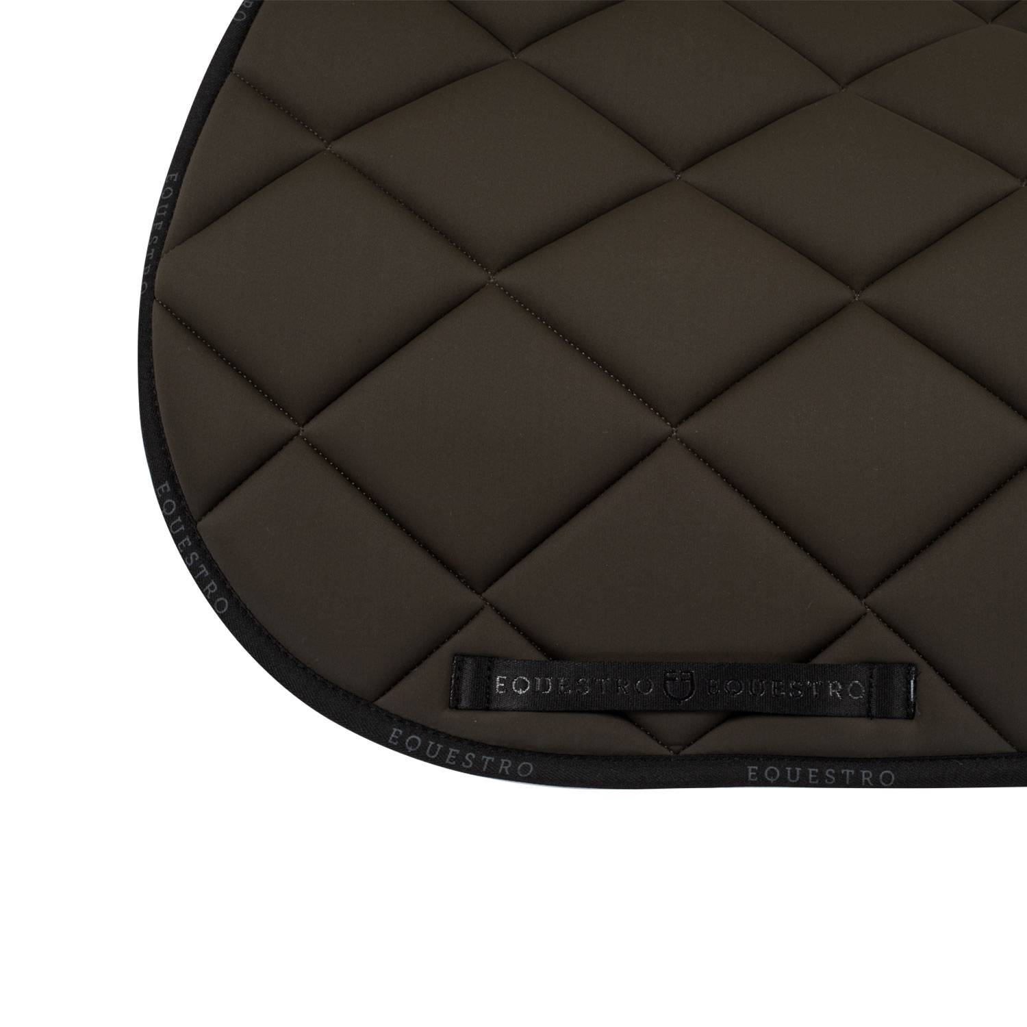 Technical saddle pad logo khaki/black - EQUESTRO