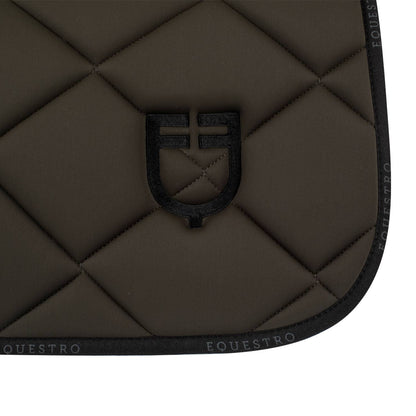 Technical saddle pad logo khaki/black - EQUESTRO