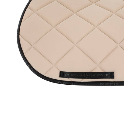 Technical saddle pad logo beige/black - EQUESTRO