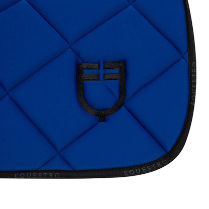 Tapis de selle technique logo bleu électrique/noir - EQUESTRO