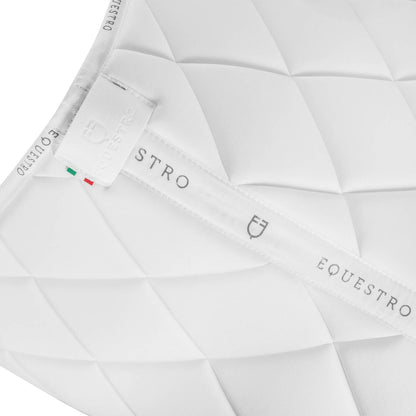 Technical saddle pad logo white/white - EQUESTRO