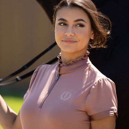Anna polo shirt with frilly collar - Imperial Riding