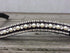 Frontal en strass - Argent, perles et prune