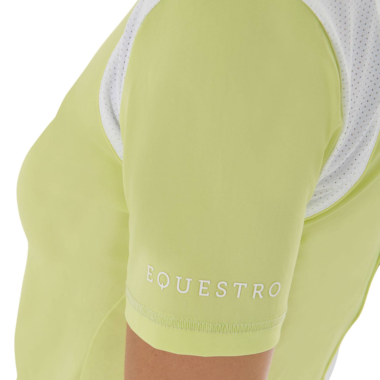Slim fit training polo shirt with mesh inserts - EQUESTRO
