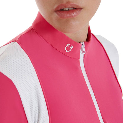 Slim fit training polo shirt with mesh inserts - EQUESTRO
