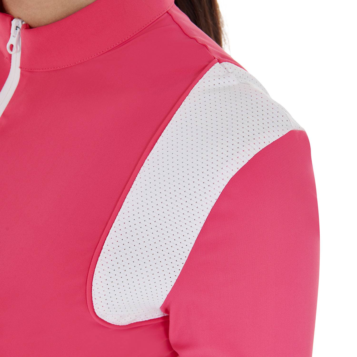 Slim fit training polo shirt with mesh inserts - EQUESTRO