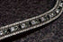 Frontal strass argent, gris et noirs