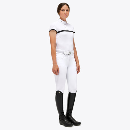 Competition polo shirt Mesh Jersey WHITE - CAVALLERIA TOSCANA