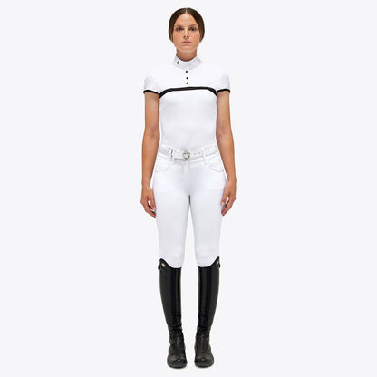 Competition polo shirt Mesh Jersey WHITE - CAVALLERIA TOSCANA