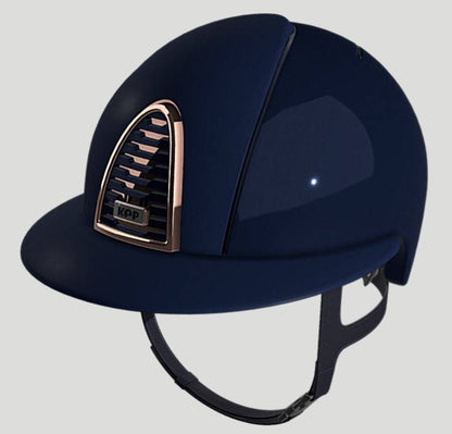 CROMO 2.0 Polish Blue Rose Gold POLO visor helmet - KEP ITALIA