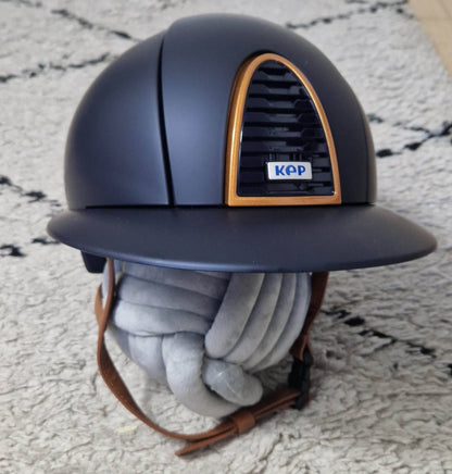 Casque CROMO 2.0 Textile Marine/Caramel POLO - KEP