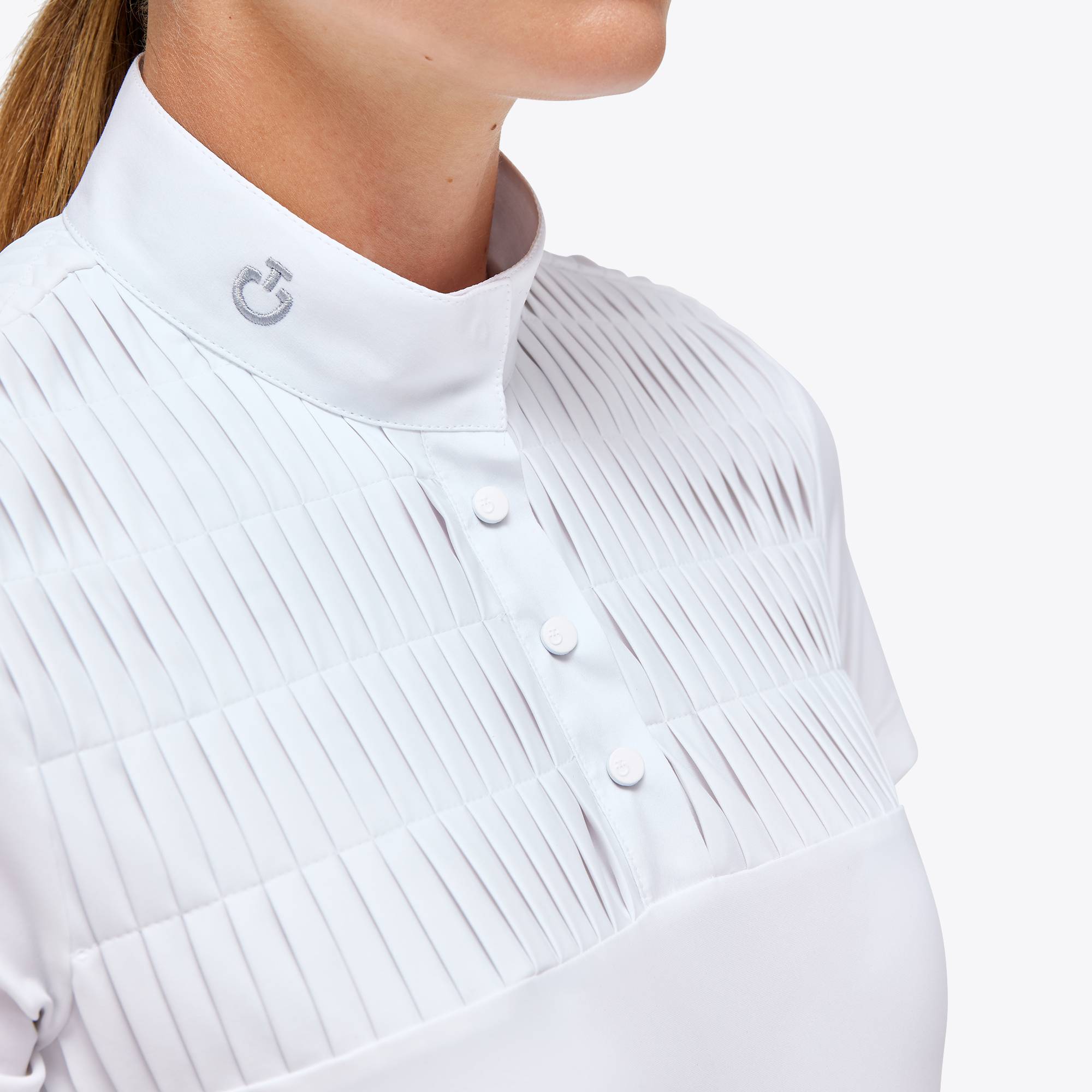Polo de concours Jersey S/S Pleated Bib  - CAVALLERIA TOSCANA