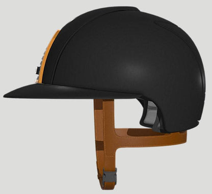 Casque CROMO 2.0 Textile Noir/Caramel POLO - KEP