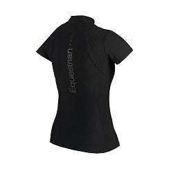 Polo technique manches courtes zip paillettes - HORKA