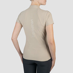 Polo technique manches courtes zip paillettes - HORKA