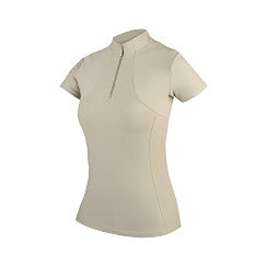 Polo technique manches courtes zip paillettes - HORKA