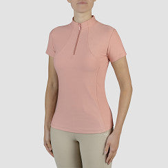 Polo technique manches courtes zip paillettes - HORKA