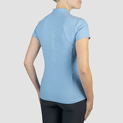 Polo technique manches courtes zip paillettes - HORKA