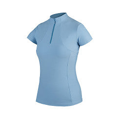 Polo technique manches courtes zip paillettes - HORKA